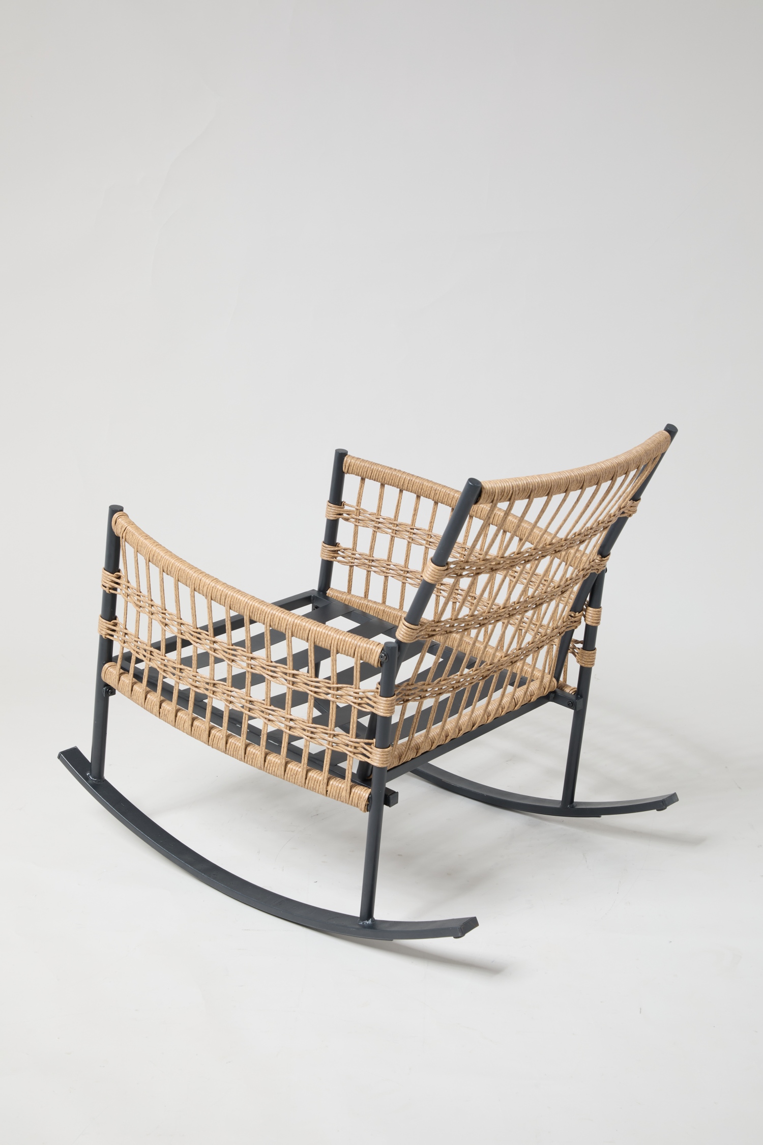 3-Piece Patio Rocking Chair Set